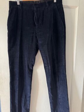 Navy Velvet Patrizia Pepe Euro Sz 46 Pants